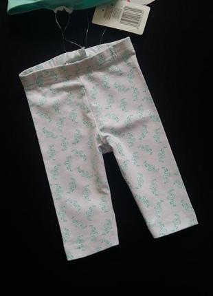 Комплект укорочених штанів 3/4 impidimpi на 9-12 місяців (розмір 74-80)4 фото