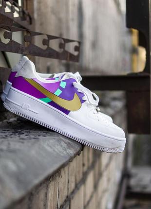 Кросівки кеді nike air force 1 sage lx pink/purpur кросівки, кеди