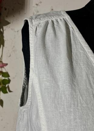 Простое белое платье с карманами 🌩️ florence &amp; frad 🌩️ англия, р. 466 фото