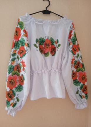 Вишиванка, вишита сорочка хрестиком