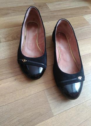 Шикарні балетки натуральна замша італія