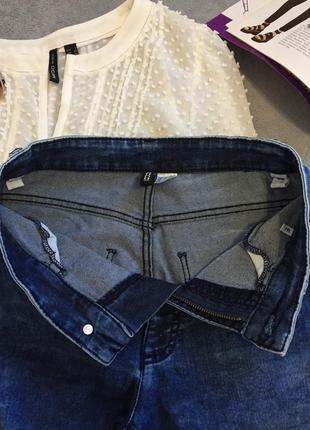 Качественные джинсы скини варенки с высокой посадкой divided от h&m8 фото