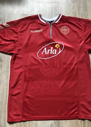 Винтажная мужская футбольная джерси hummel сборная дании denmark national team