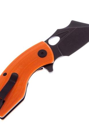 Нож для кемпинга sc-823, black-orange, чехол