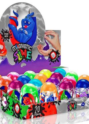 В'язка маса "magnetic slime" колба укр (20), шт