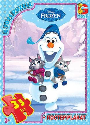 Пазли тм "g-toys" із серії "frouzen" (льодяне сердце), 35 ел., шт