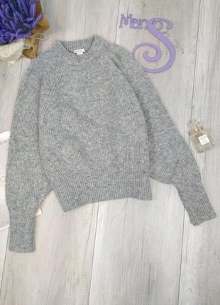 Женский свитер h&m серый размер m