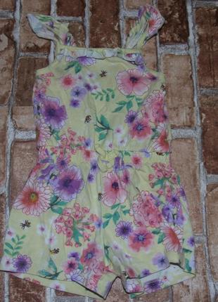 Ромпер летний комбинезон девочке 4 - 3 года котон