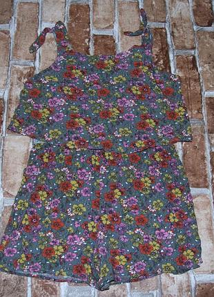 В наличии ромпер летний комбинезон девочке 8 лет