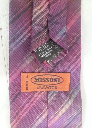 Галстук missoni шелк.италия4 фото