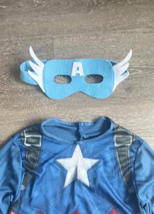 Карнавальный костюм капитана американцы marvel супергерой 5 лет2 фото
