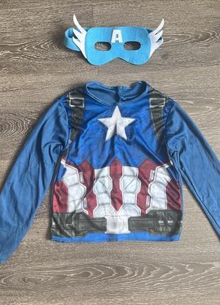 Карнавальный костюм капитана американцы marvel супергерой 5 лет1 фото