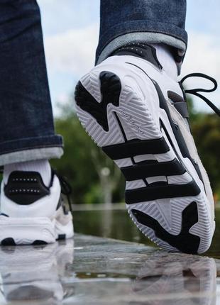 Кросівки adidas originals niteball cloud white core black silver - h673609 фото