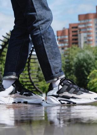 Кросівки adidas originals niteball cloud white core black silver - h673606 фото