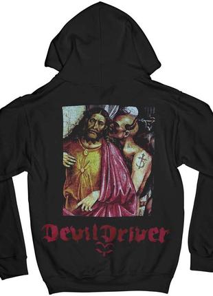 Худи черный loys рок devil driver back xs