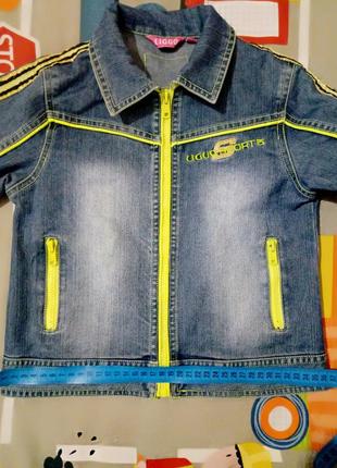 Куртка джинсова,джинсовий піджак на зростання 116-1206 фото