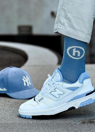 Кроссовки new balance 550 unc white university blue - bb550hl110 фото