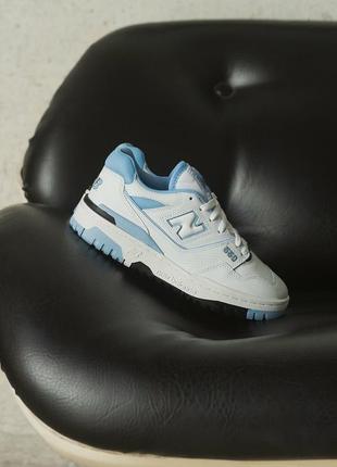 Кроссовки new balance 550 unc white university blue - bb550hl16 фото