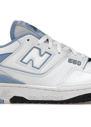 Кроссовки new balance 550 unc white university blue - bb550hl1