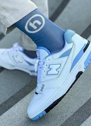 Кроссовки new balance 550 unc white university blue - bb550hl19 фото