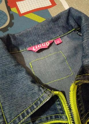 Куртка джинсова,джинсовий піджак на зростання 116-1204 фото