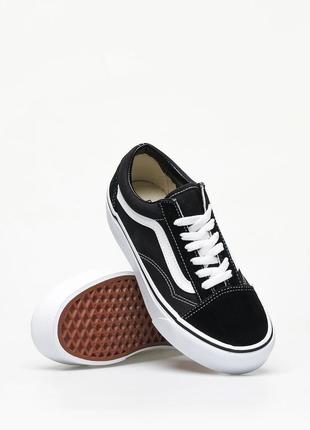 Кеди низькі vans old skool black white — vn000d3hy284 фото