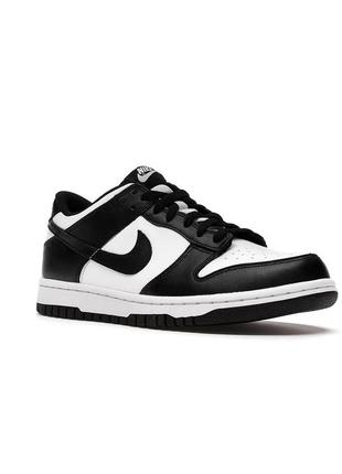 Кроссовки nike dunk low retro white black3 фото