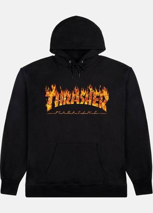 Худі чорний loys thrasher inferno black xs