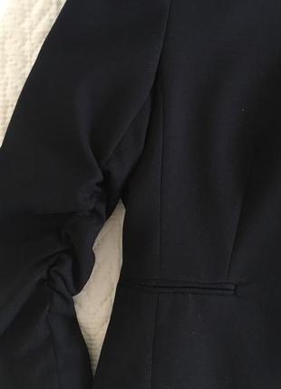 Чёрный пиджак, укорочённый жакет h&m3 фото