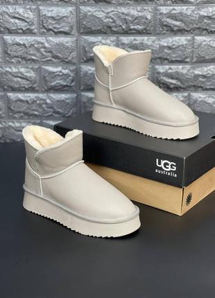 Уггі жіночі на високій підошві ugg australia класичні теплі угг високі2 фото