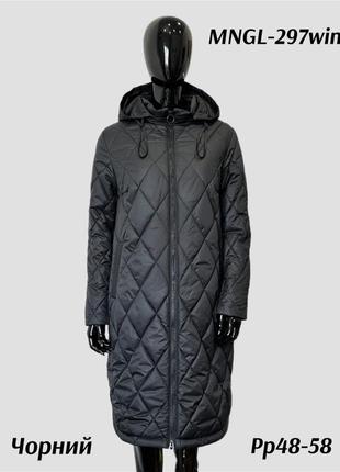 Подовжена зимова куртка-пуховик mangelo, р.46-541 фото