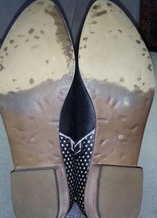 Бездоганні шкіряні  ботільйони-черевики німецького мультібренду zanon&zago,41 розмір(27,3 см)10 фото