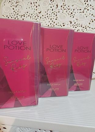 Парфюмированная вода love potion sensual ruby орифлейм код 443002 фото