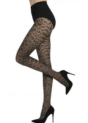 Леопардовые женские колготки gatta wild cat 04/l7 фото