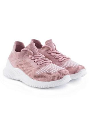 Рожеві кросівки з текстилю сітка літні дихаючі2 фото