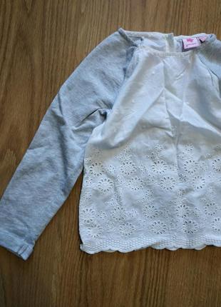 Коттоновая кофточка-блуза на 3-4 года2 фото