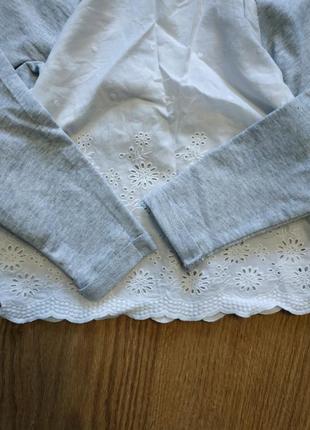 Коттоновая кофточка-блуза на 3-4 года3 фото