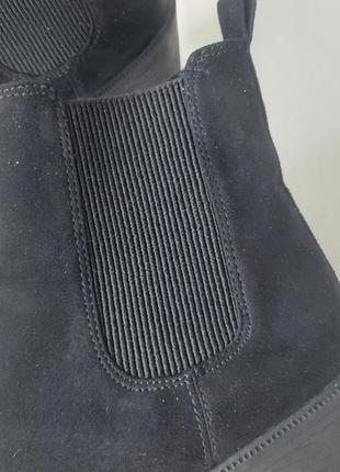 Женские утепленные ботильоны ботинки на блочном каблуке h&amp;m