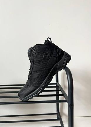 Чоловічі черевики термо захист  з хутром чорні7 фото