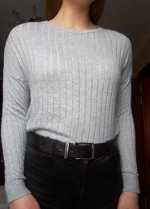 Базовая серая кофточка 2