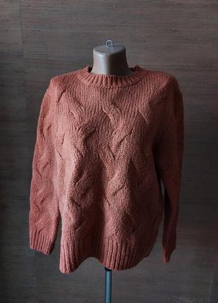 🩷🤎💛 чрезвычайно теплый свитер красивой вязки2 фото