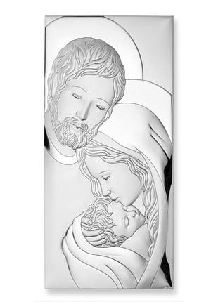 Срібна ікона свята родина (9 x 15 см) valentі 81320 3xl