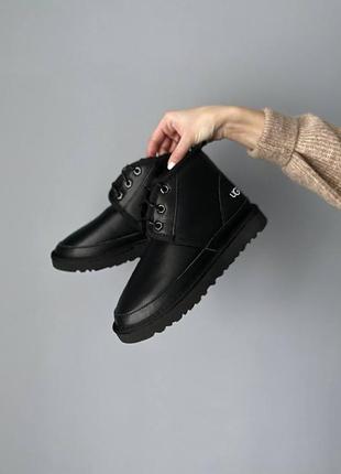 Уггі угги уги угі ugg neumel leather black9 фото