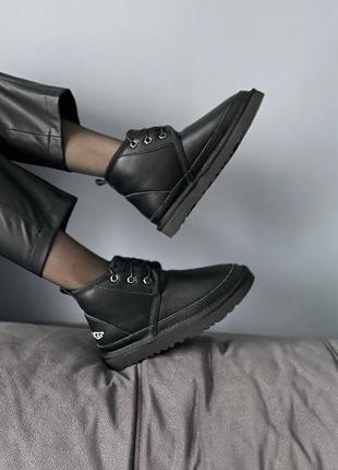 Угги угги угги ugg neumel leather black