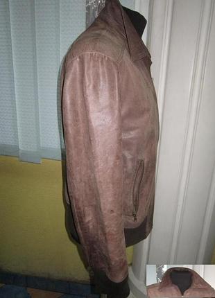 Кожаный мужской бомбер deer island. 60р. лот 1129