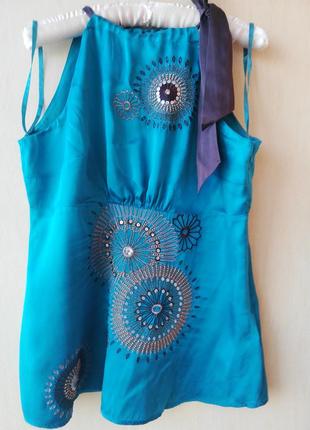 Вишуканий шовковий топ