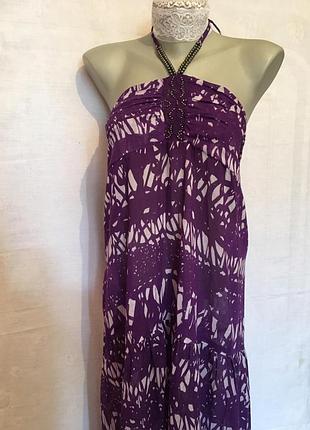 Жіноче літнє плаття сарафан з камінчиками / жіноча літня сукня сарафан