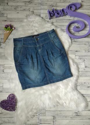 Джинсовая юбка denim женская синяя