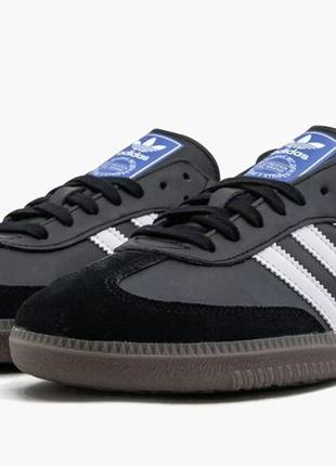 Кросівки adidas samba og black white gum — b75807/bz00582 фото