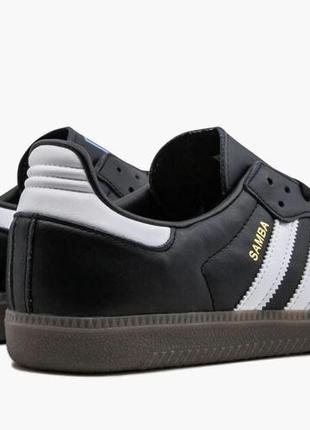 Кроссовки adidas samba og black white gum - b75807/bz00584 фото